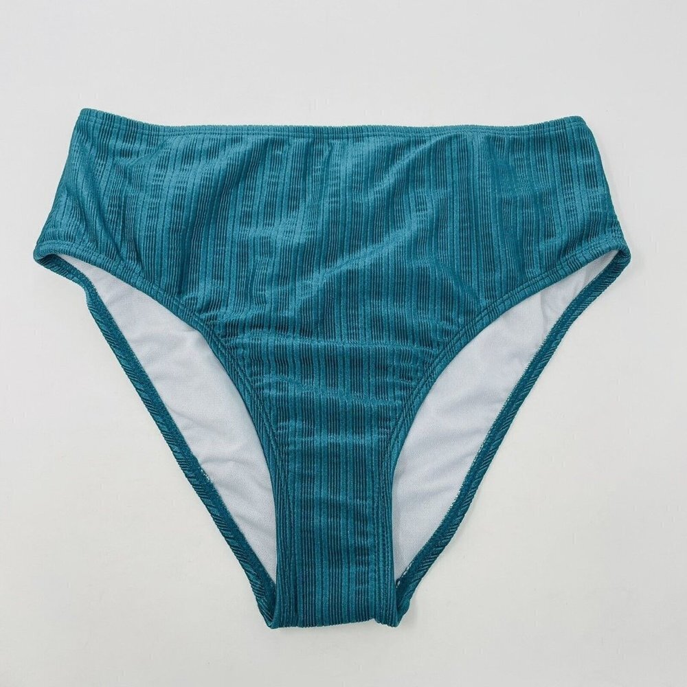 Salt + Cove Juniors Medium Don't Mesh With Me High Waisted Bikini Bottoms 1535